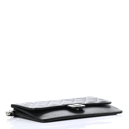 Chanel Caviar Quilted Classic Pouch With Handle Black 3 of 4