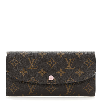 Louis Vuitton Monogram Emilie Wallet Rose Ballerine 1 of 10