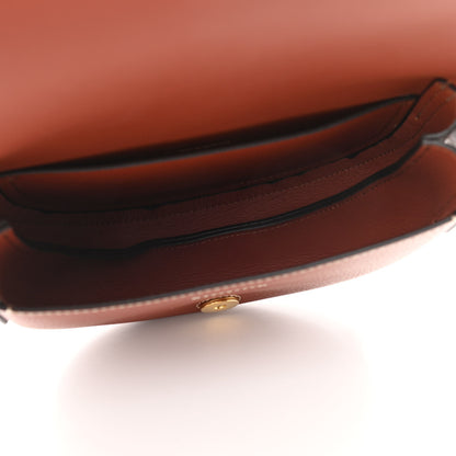 Chloe Grained Calfskin Small Darryl Saddle Crossbody Bag Sepia Brown 7 of 9