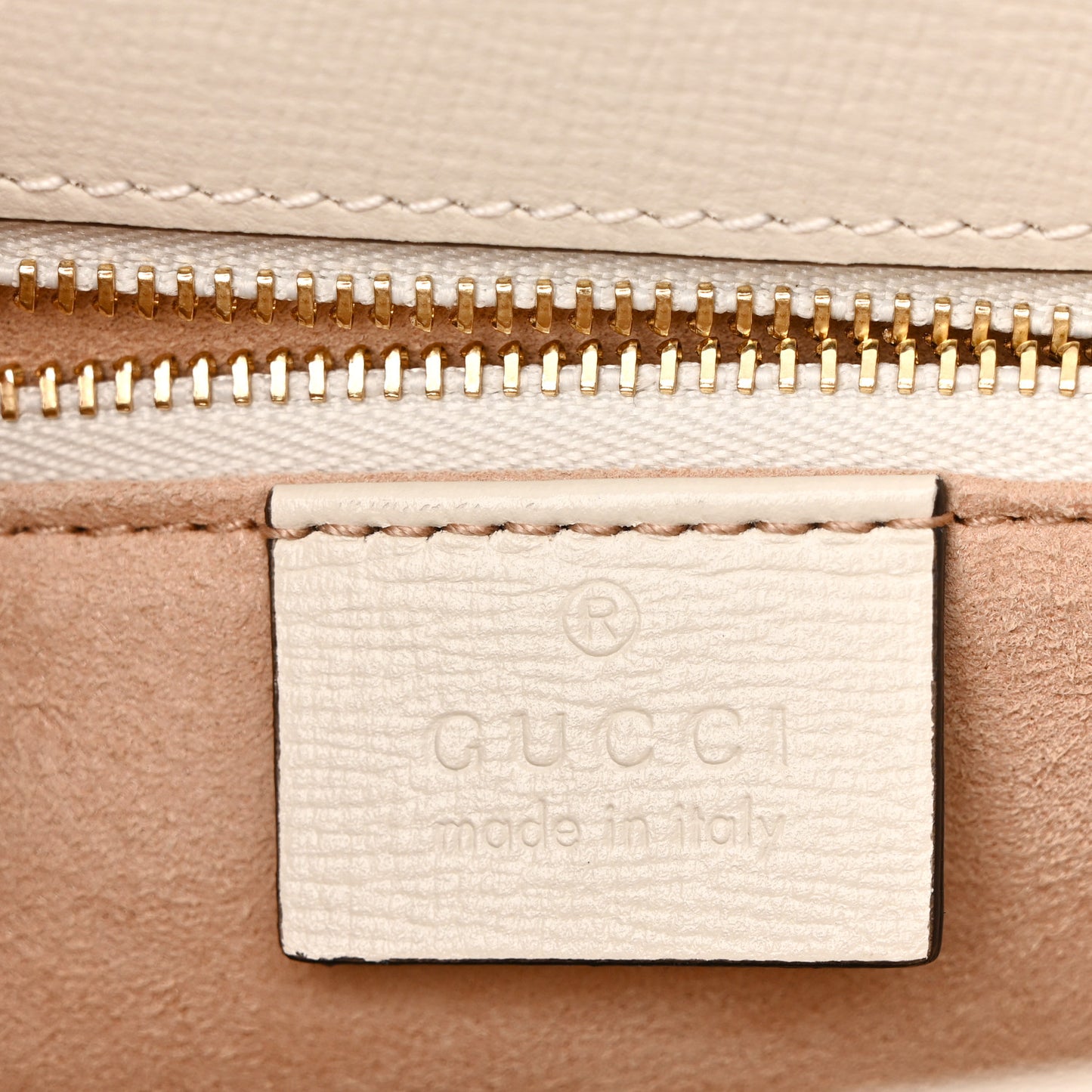 GG Supreme Monogram Horsebit 1955 Shoulder Bag Beige Mystic White