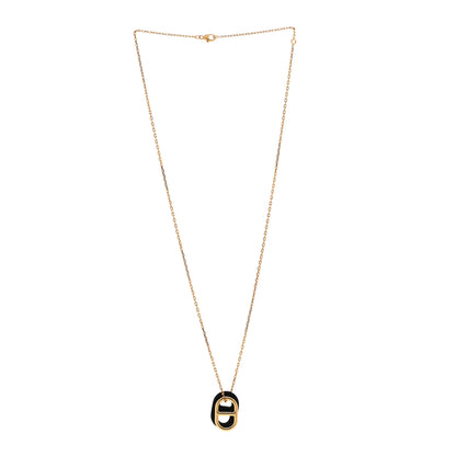 Hermes Swift O'Maillon Pendant Necklace Black 3 of 6