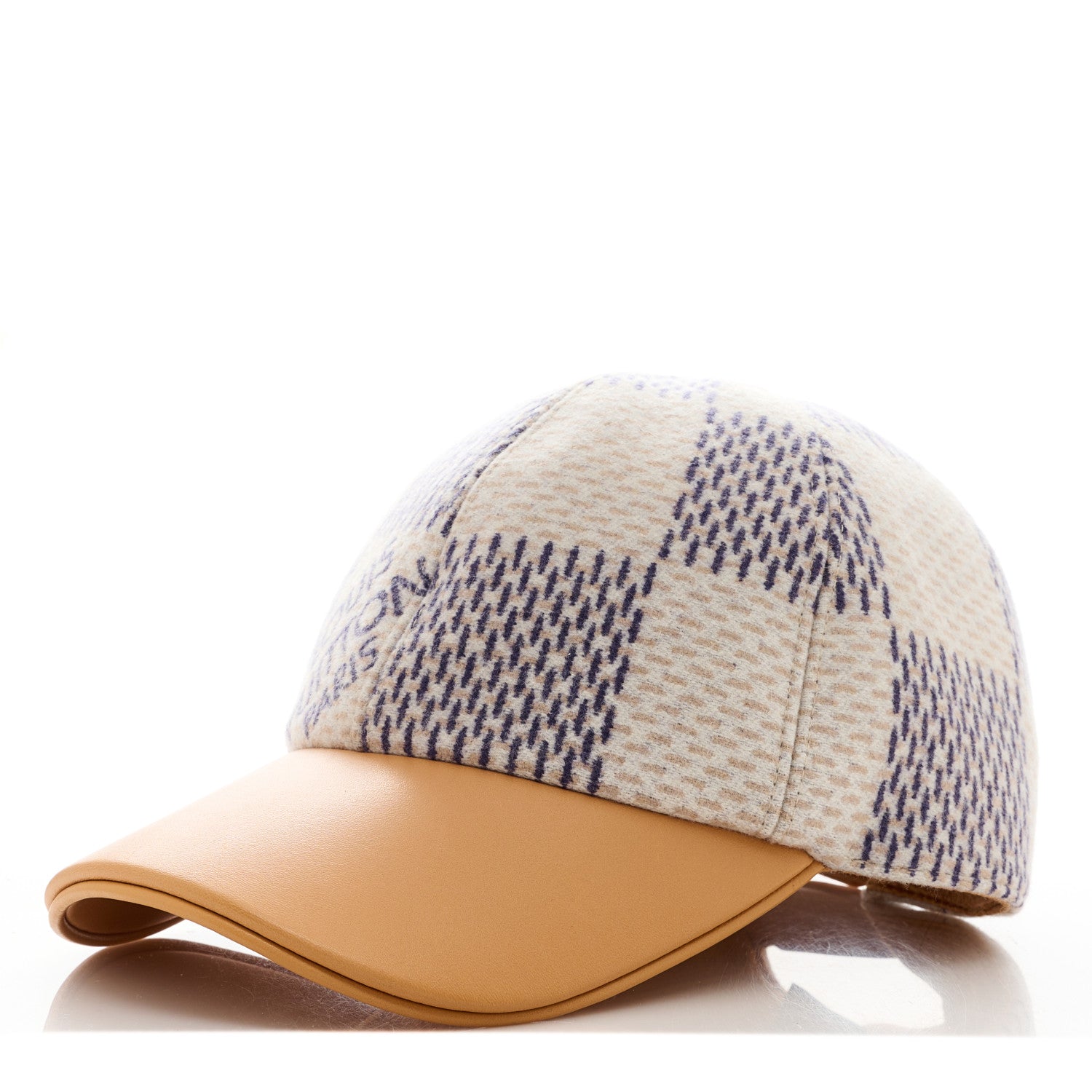 Louis Vuitton Cotton Lambskin Damier Azur Cap L 1 of 8