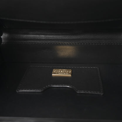 Dolce & Gabbana Plexiglass Snakeskin Cherub Box Bag Black Gold 8 of 29