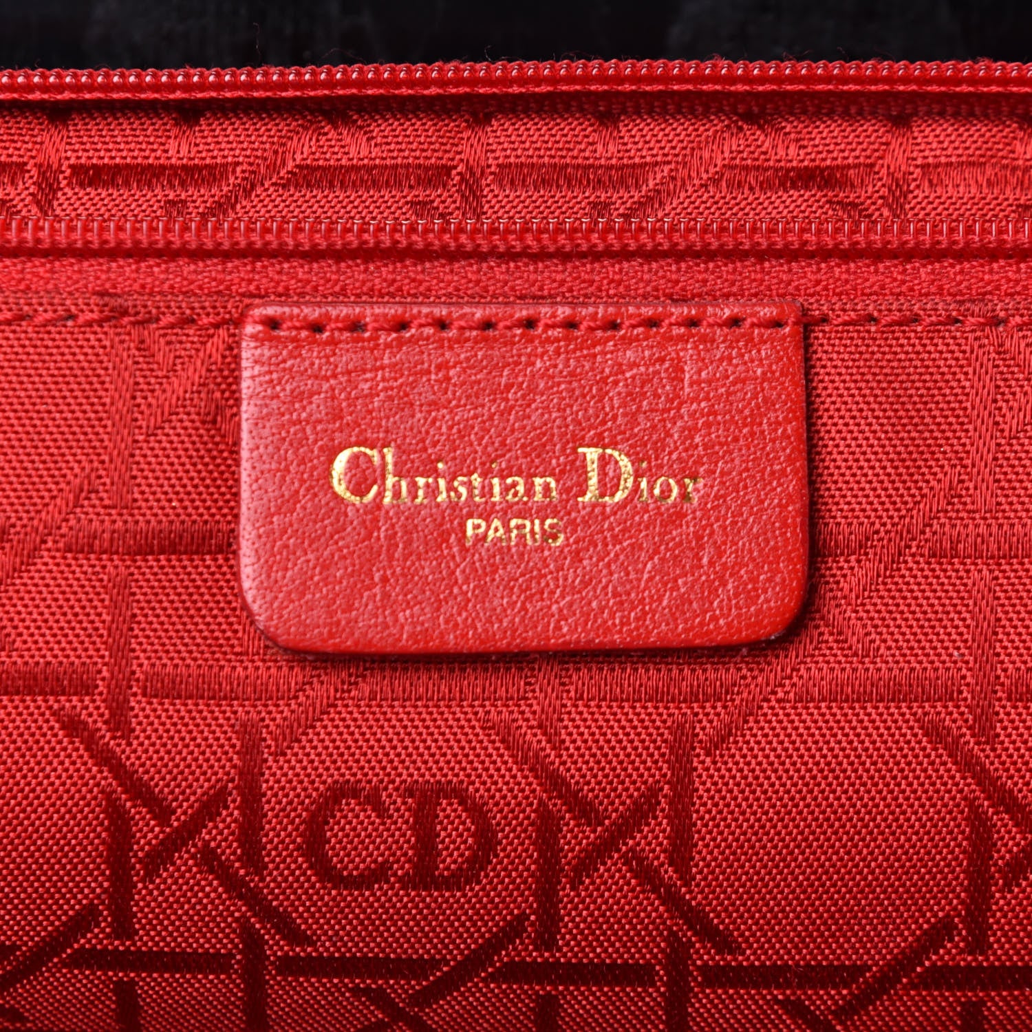 Christian Dior Nylon Glazed Calfskin Cannage Shoulder Bag Black 12 of 18