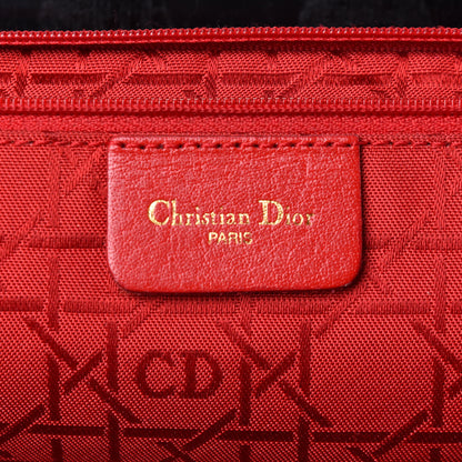 Christian Dior Nylon Glazed Calfskin Cannage Shoulder Bag Black 12 of 18