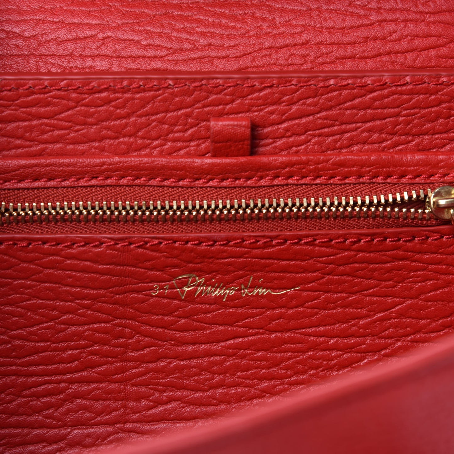 Textured Calfskin Mini Pashli Satchel Red