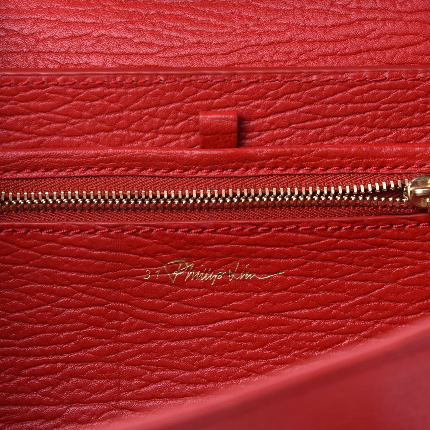 3.1 Phillip Lim Textured Calfskin Mini Pashli Satchel Red 9 of 11