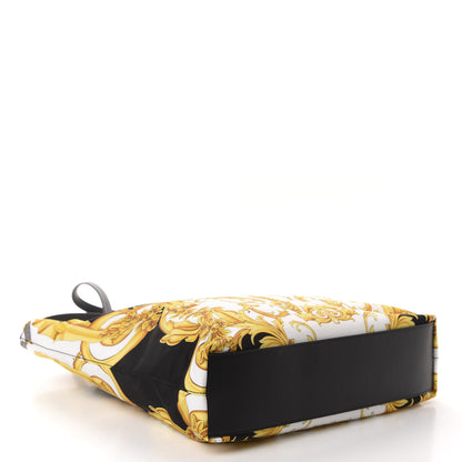 Versace Nylon Baroque Print Tote Black 4 of 9