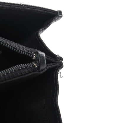 Chanel Letter Calfskin Embossed Quilted Square Wallet On Chain WOC Black 25 of 27