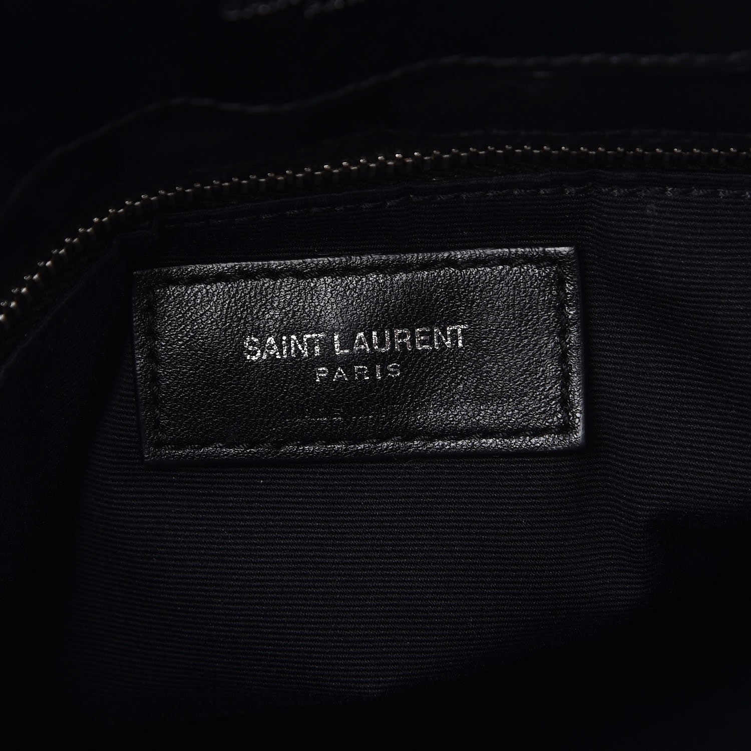 Saint Laurent Calfskin Y Quilted Monogram Large Loulou Chain Satchel Black 8 of 13