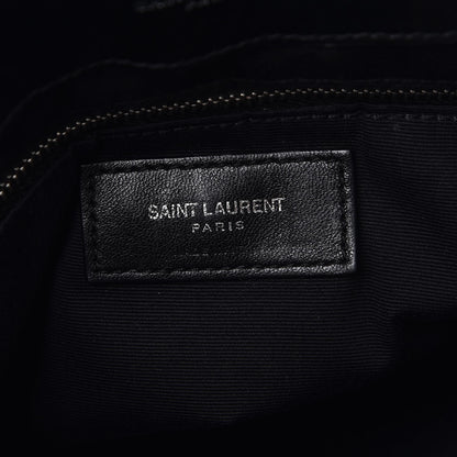 Saint Laurent Calfskin Y Quilted Monogram Large Loulou Chain Satchel Black 8 of 13