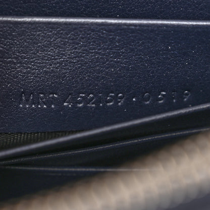 Saint Laurent Calfskin Crocodile Embossed Kate Monogram Tassel Chain Wallet Deep Marine 7 of 11