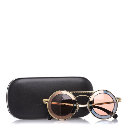 Louis Vuitton Round Metropolis Sunglasses Z0908U Brown Gold 11 of 11