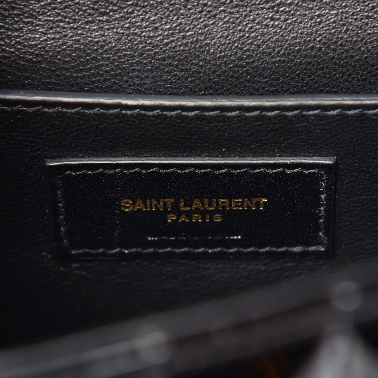 Saint Laurent Patent Matelasse Monogram Large Vicky Chain Bag Black 8 of 11