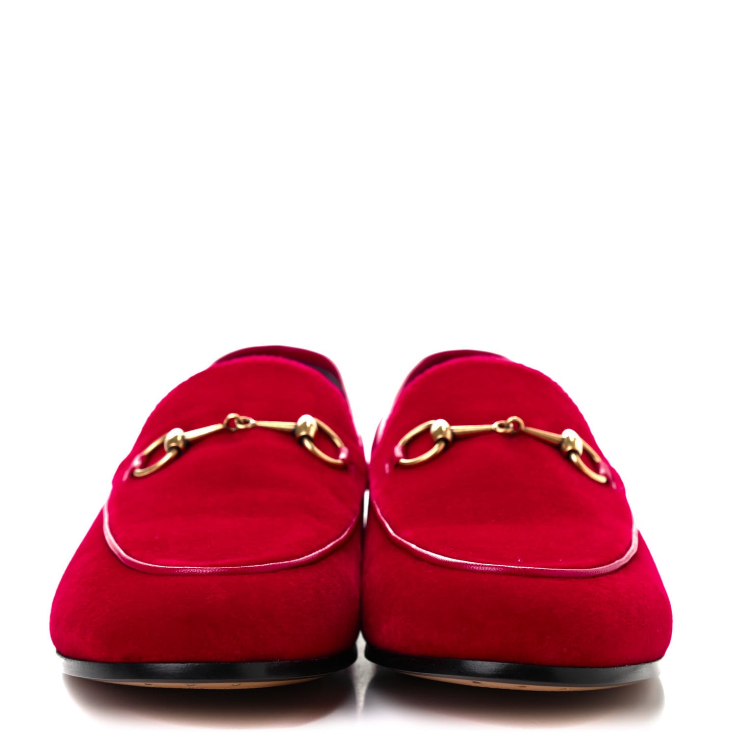 Velvet Horsebit Womens Jordaan Loafers 38.5 Hibiscus Red