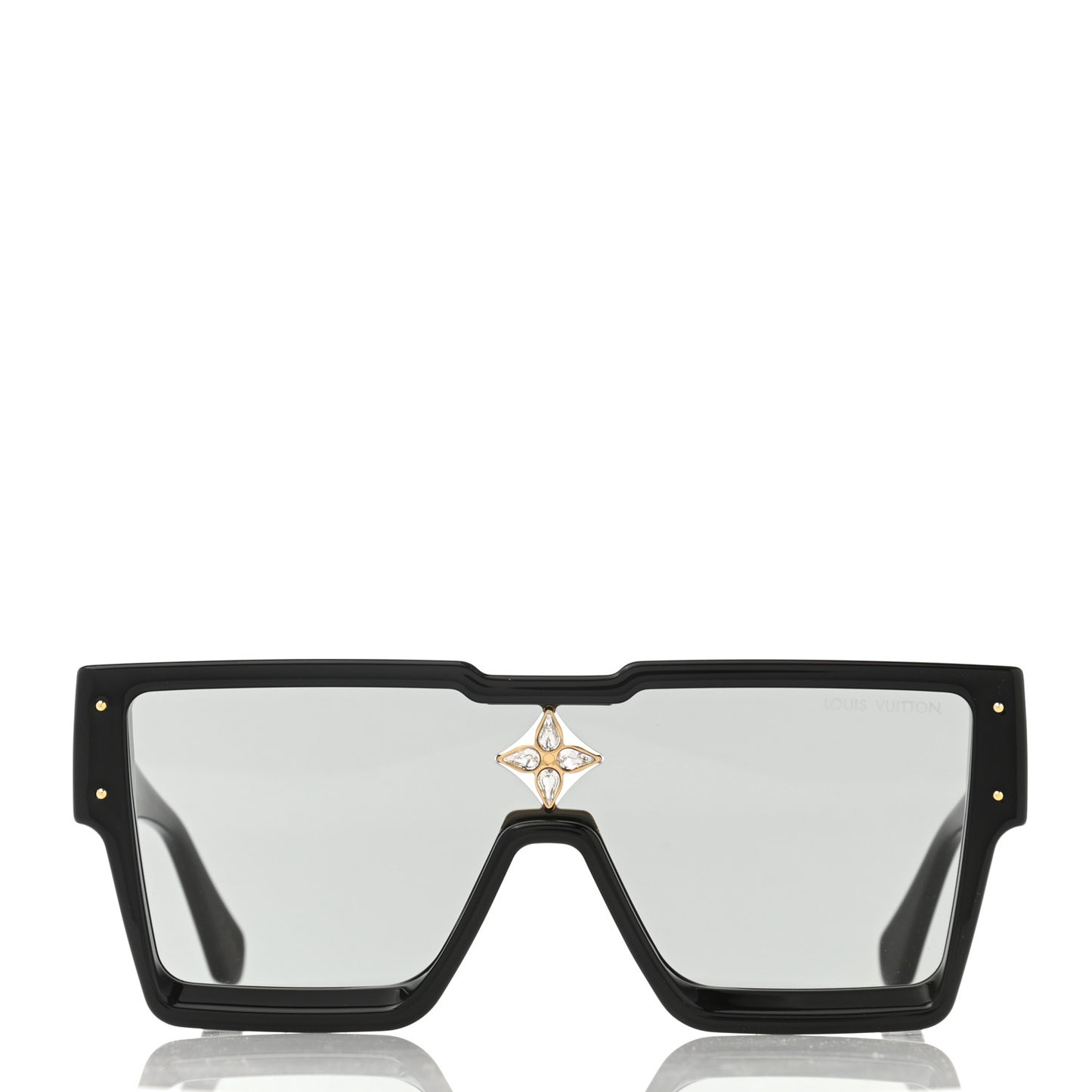Acetate Swarovski Crystal Cyclone Sunglasses Z1578W Black