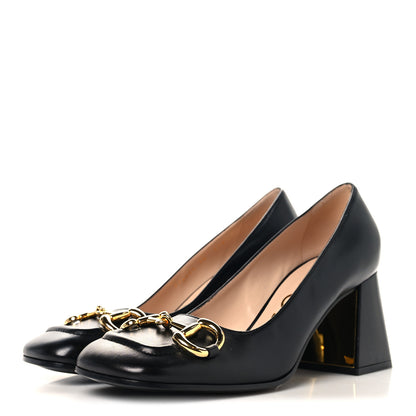 Gucci Malaga Kid Horsebit 75mm Pumps 38 Black 4 of 10