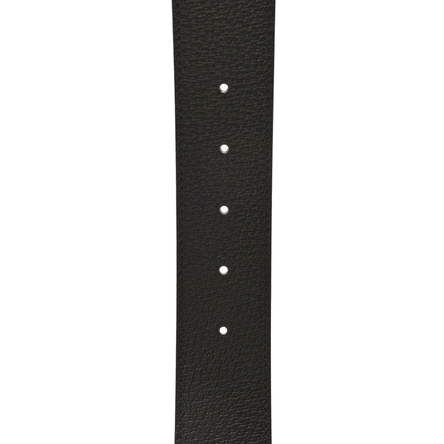 Textured Dollar Calfskin Nickel Double G 40mm Belt 100 40 Dark Cocoa