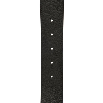 Gucci Textured Dollar Calfskin Nickel Double G 40mm Belt 100 40 Dark Cocoa 5 of 5