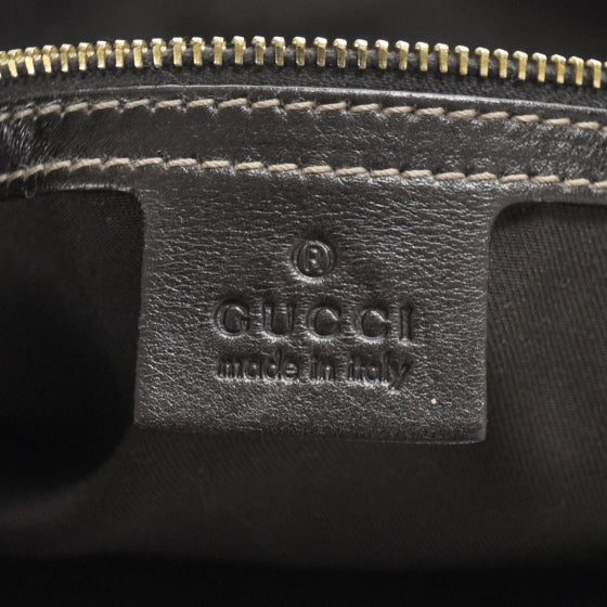 Gucci Canvas Bamboo Horsebit Print Medium Jackie O Hobo 8 of 10