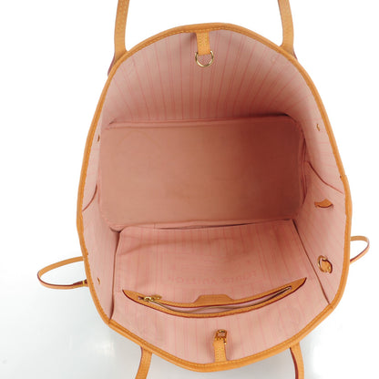 Louis Vuitton Damier Azur Neo Neverfull MM Rose Ballerine 5 of 9