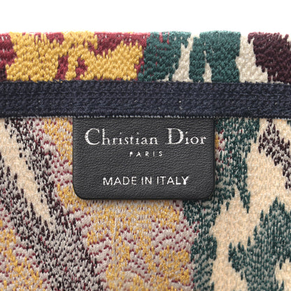 Christian Dior Canvas Embroidered Paisley D-Bubble Bucket Bag Blue Multicolor 6 of 12