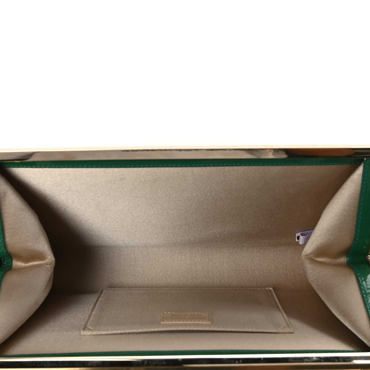 Jimmy Choo Patent Cayla Clutch Jade 6 of 9