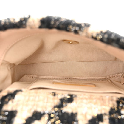 Chanel Tweed Quilted Chanel 19 Waist Bag Beige Black 5 of 11