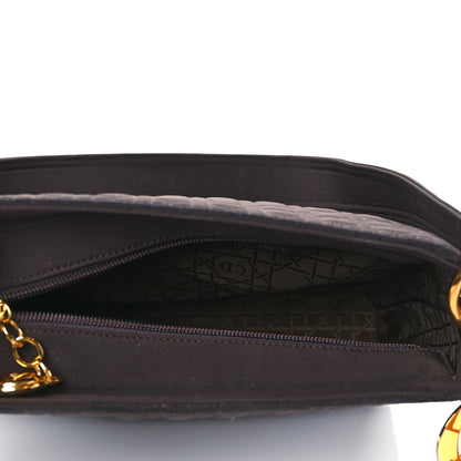 Christian Dior Nylon Cannage Shoulder Bag Marron Fonce 5 of 11