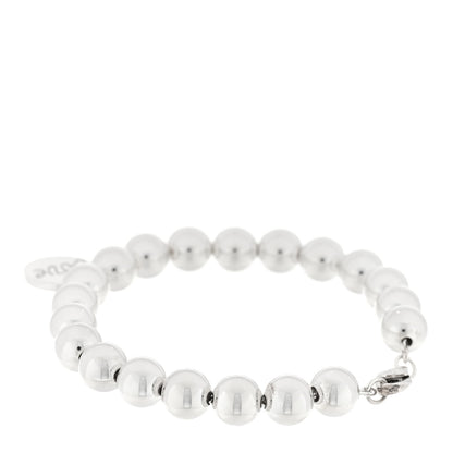 Tiffany Sterling Silver 8mm Paloma Picasso Bead Loving Heart Tag Bracelet 2 of 3