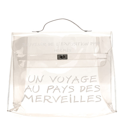 Hermes Vinyl Souvenir De L'Exposition Kelly Transparent 1 of 8