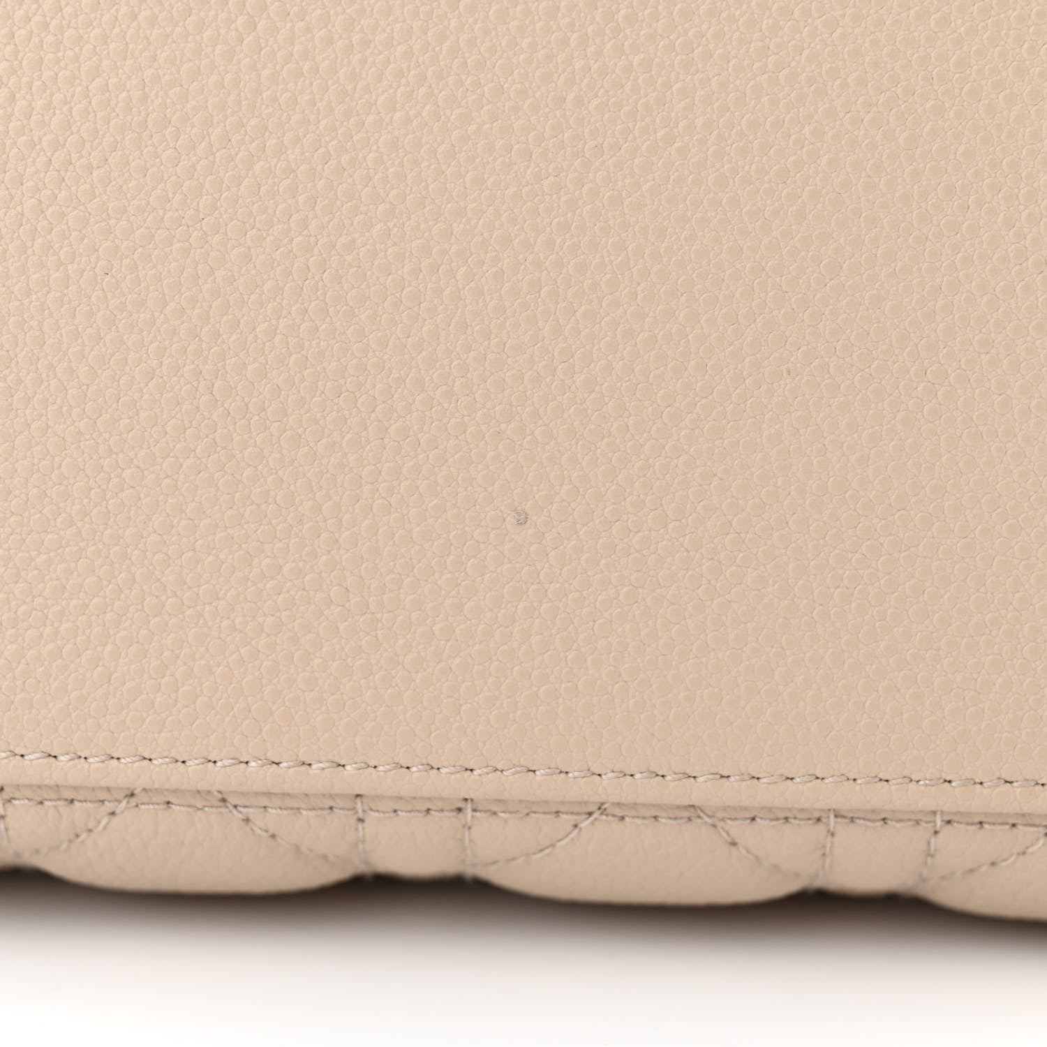 Christian Dior Grained Calfskin Cannage Medium Lady Dior Natural 13 of 13