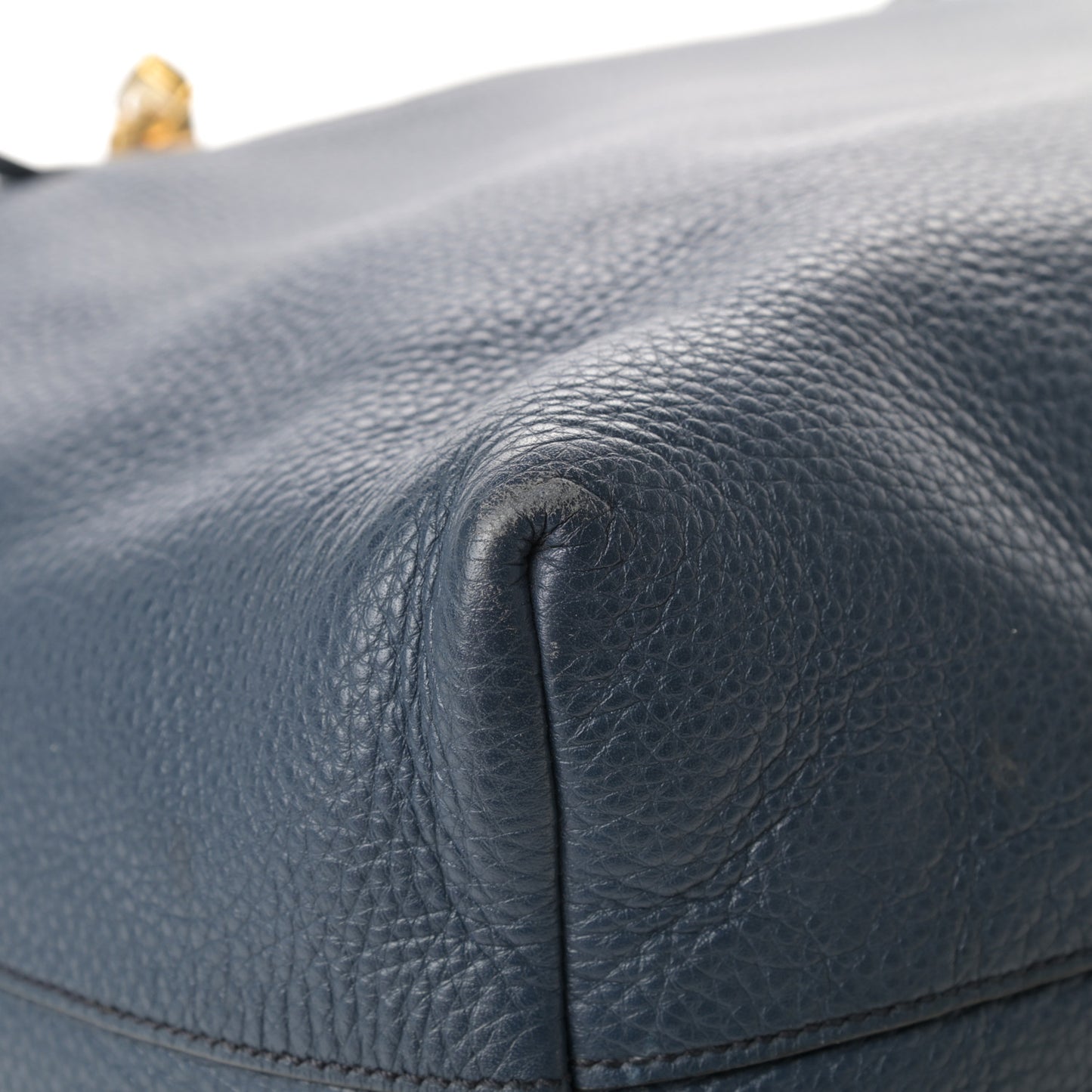 Vitello Daino Shopping Tote Inchiostro