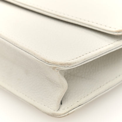 Chanel Caviar Timeless CC Wallet on Chain WOC White 10 of 11
