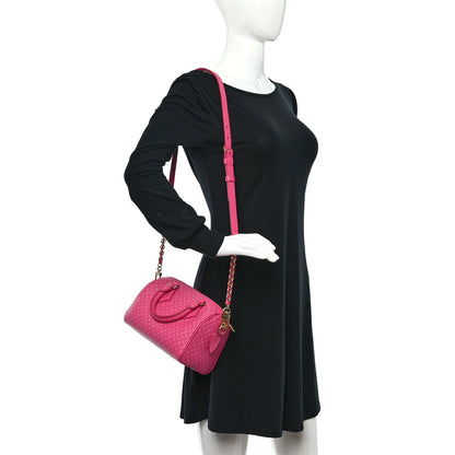 Louis Vuitton Calfskin Nanogram Embossed Speedy Bandouliere 20 Rose 2 of 10