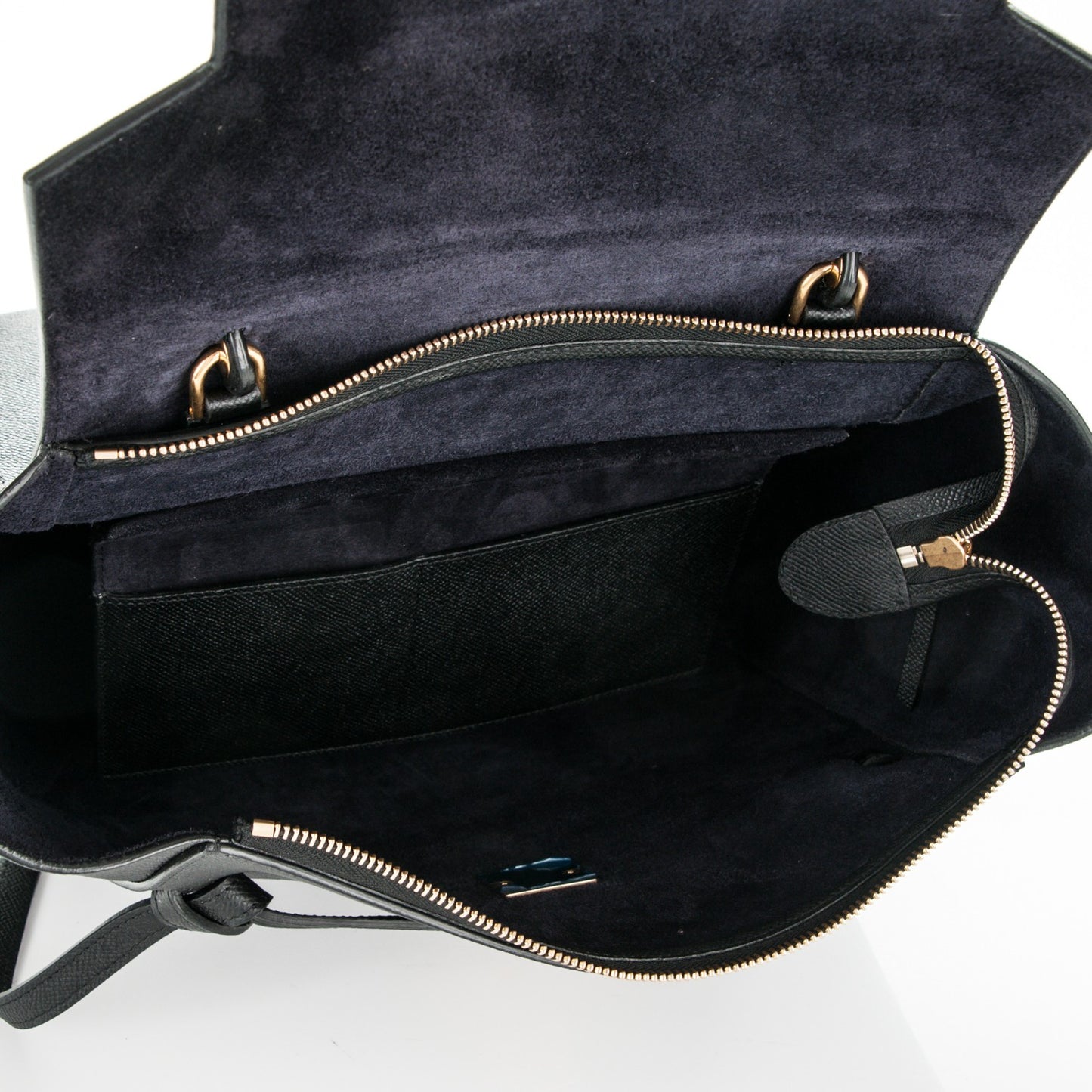 Grained Calfskin Mini Belt Bag Black