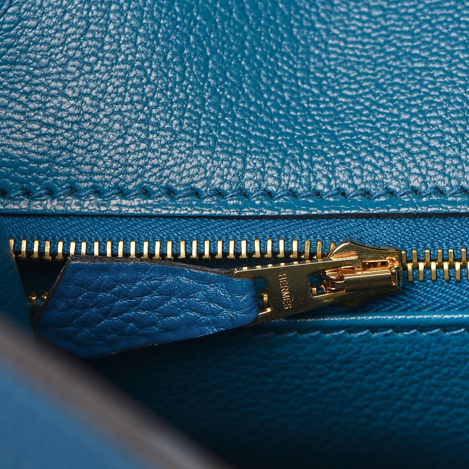 Hermes Togo Birkin 35 Bleu de Galice 19 of 31