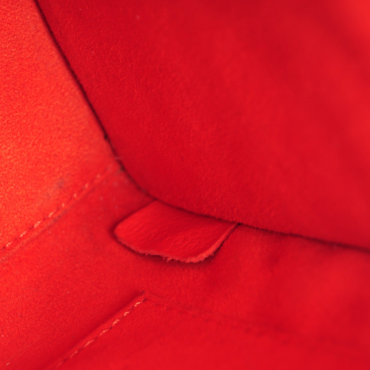 Celine Drummed Calfskin Nano Luggage Vermillion 7 of 8