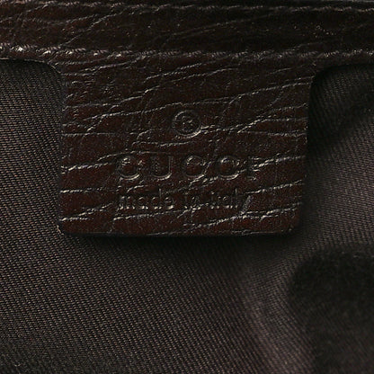 Gucci Monogram Bamboo Bullet Bag Dark Brown 6 of 15