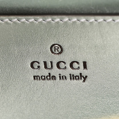 Gucci Iridescent Nappa Chevron Matelasse Small GG Marmont Chain Shoulder Bag Iridescent Salvy Green 6 of 10