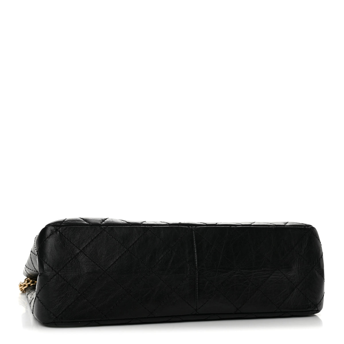 Aged Calfskin Quilted 2.55 Reissue 227 Flap Black