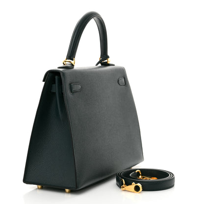 Hermes Epsom Kelly Sellier 25 Vert Cypress 3 of 14