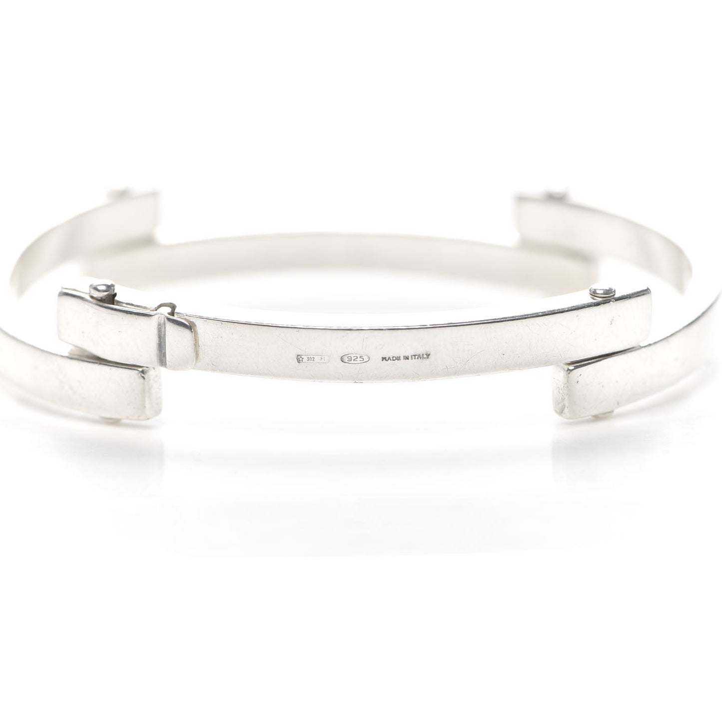 Sterling Silver Logo Bar Bracelet