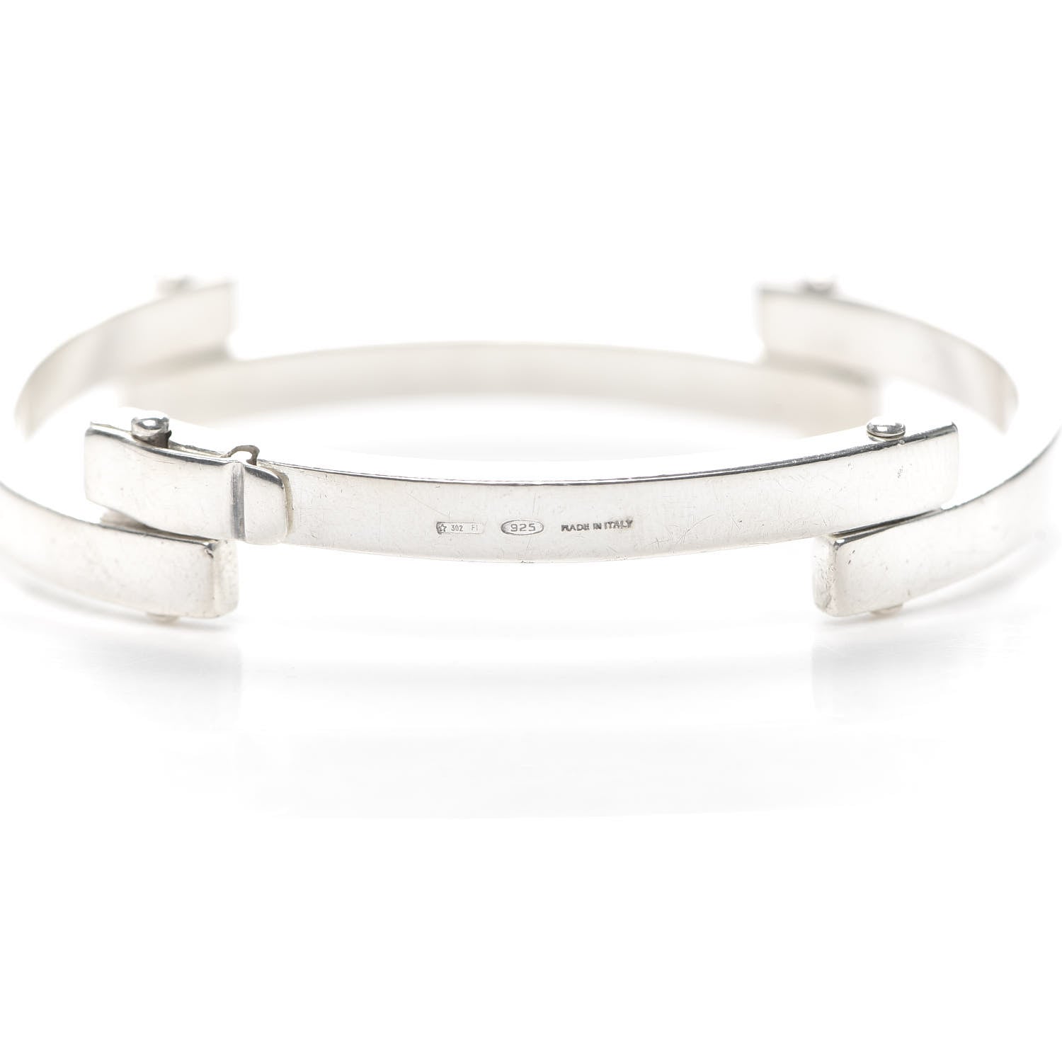 Gucci Sterling Silver Logo Bar Bracelet 3 of 4