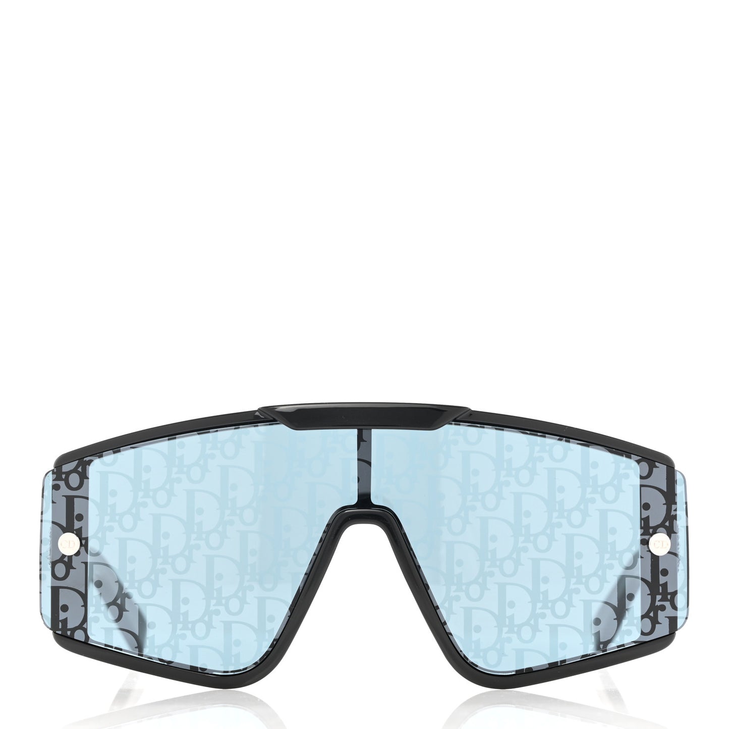 Acetate Diorxtrem MU Oblique Mask Sunglasses Black