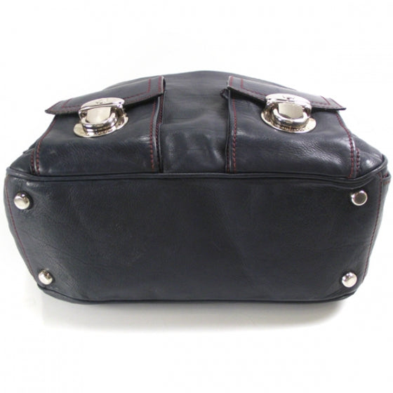 Leather Large Multipocket Indigo