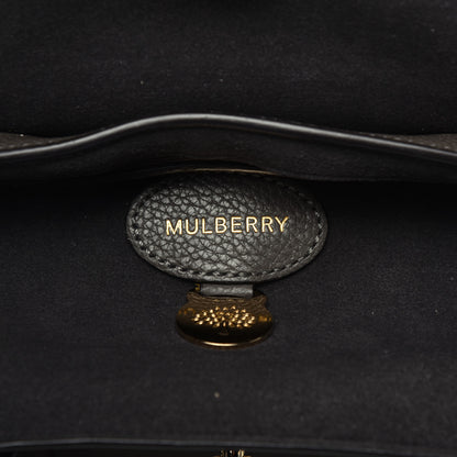Mulberry Classic Grain Calfskin Small Bayswater Satchel Dark Grey 7 of 11
