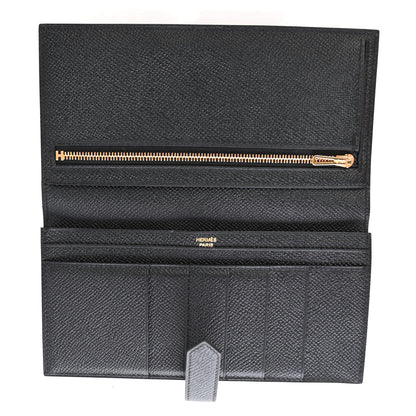 Hermes Epsom Bearn Gusset Wallet Black 4 of 4