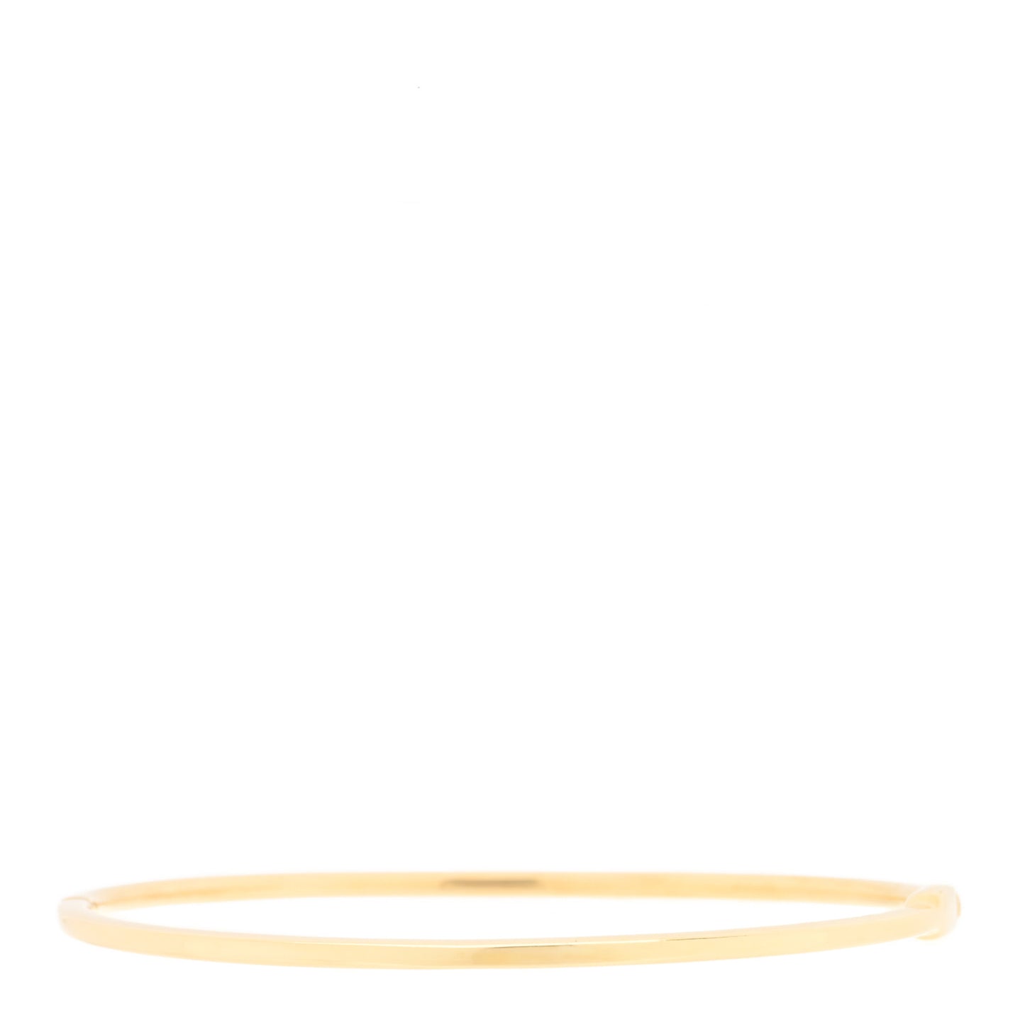 18K Yellow Gold Diamond Metro Hinged Bangle Bracelet