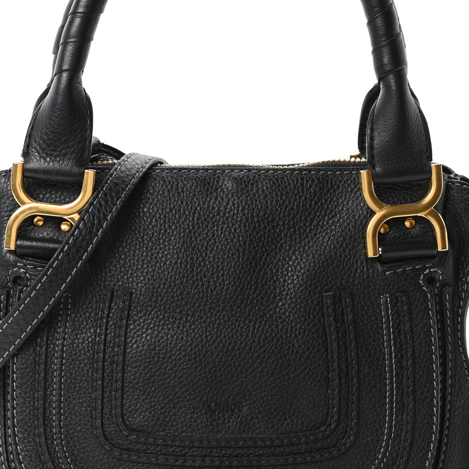 Chloe Calfskin Small Marcie Satchel Black 8 of 10